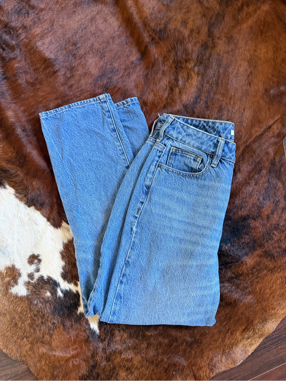 PacSun Women's Light Blue Straight Leg Jeans